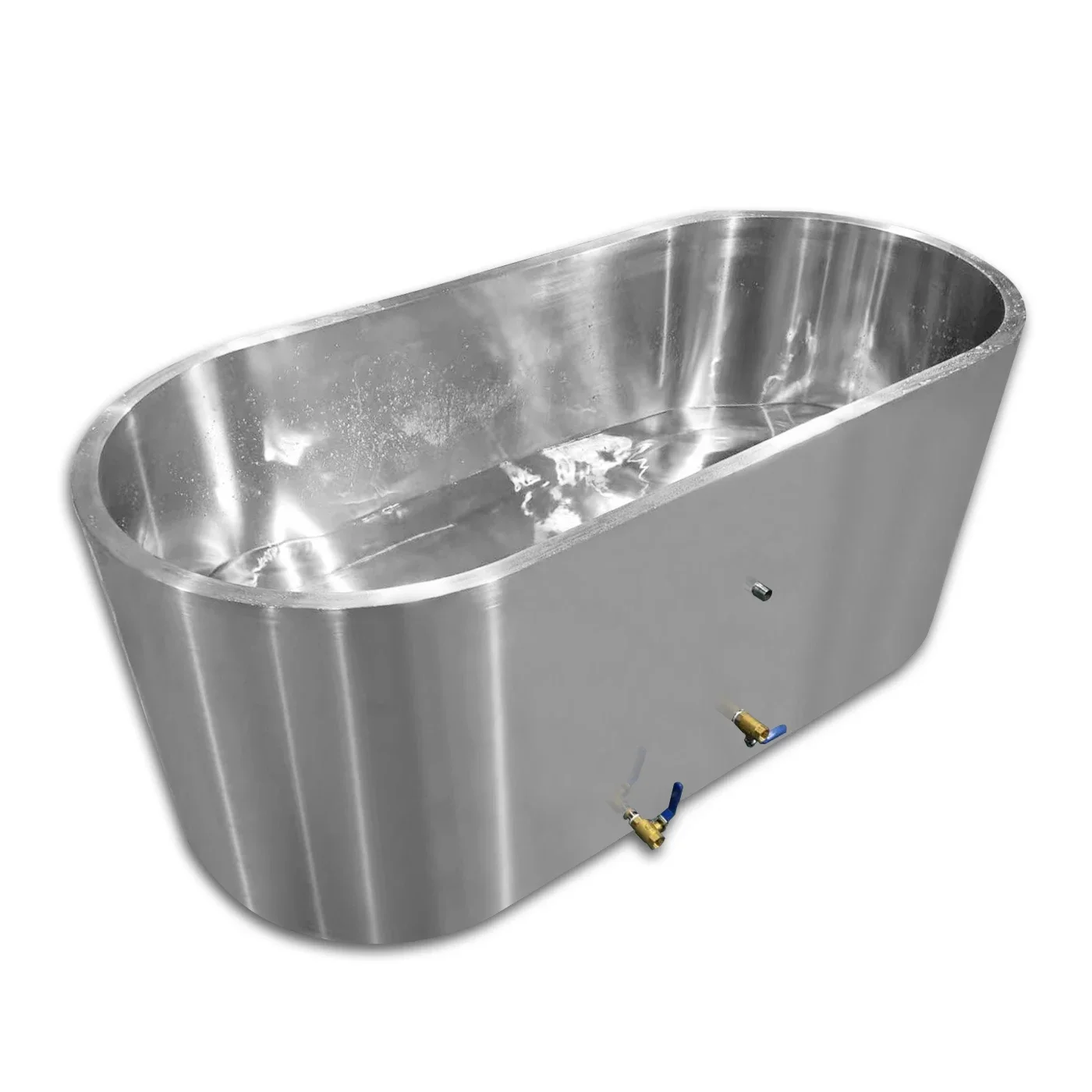 

Customize Modern 304 Stainless Steel Oval Ice Bath Tub Newest Stainless Ice Bath Outdoor Sport Recovery Oval Cold Plunge Tub
