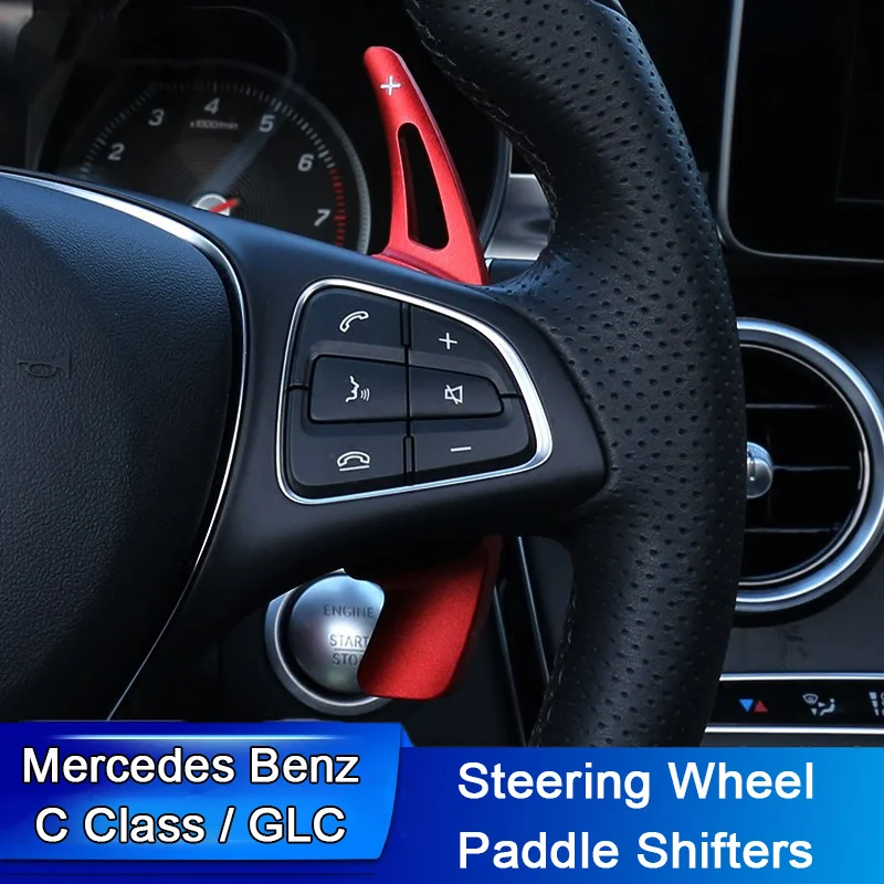 

For Mercedes Benz C E S GLC Class W205 W206 W212 W213 W223 X253 Car Steering Wheel Accessories Paddle Shifters Pick Shift Gears