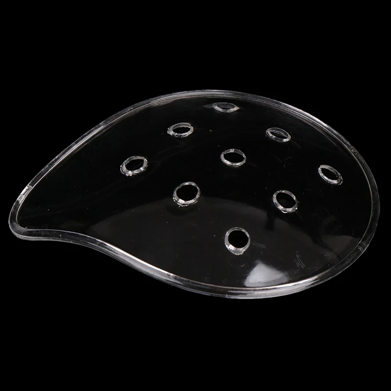 

-1Pcs Plastic Clear Plastic Eye Care Eye Shield With 9 Holes Needed After Surgery-