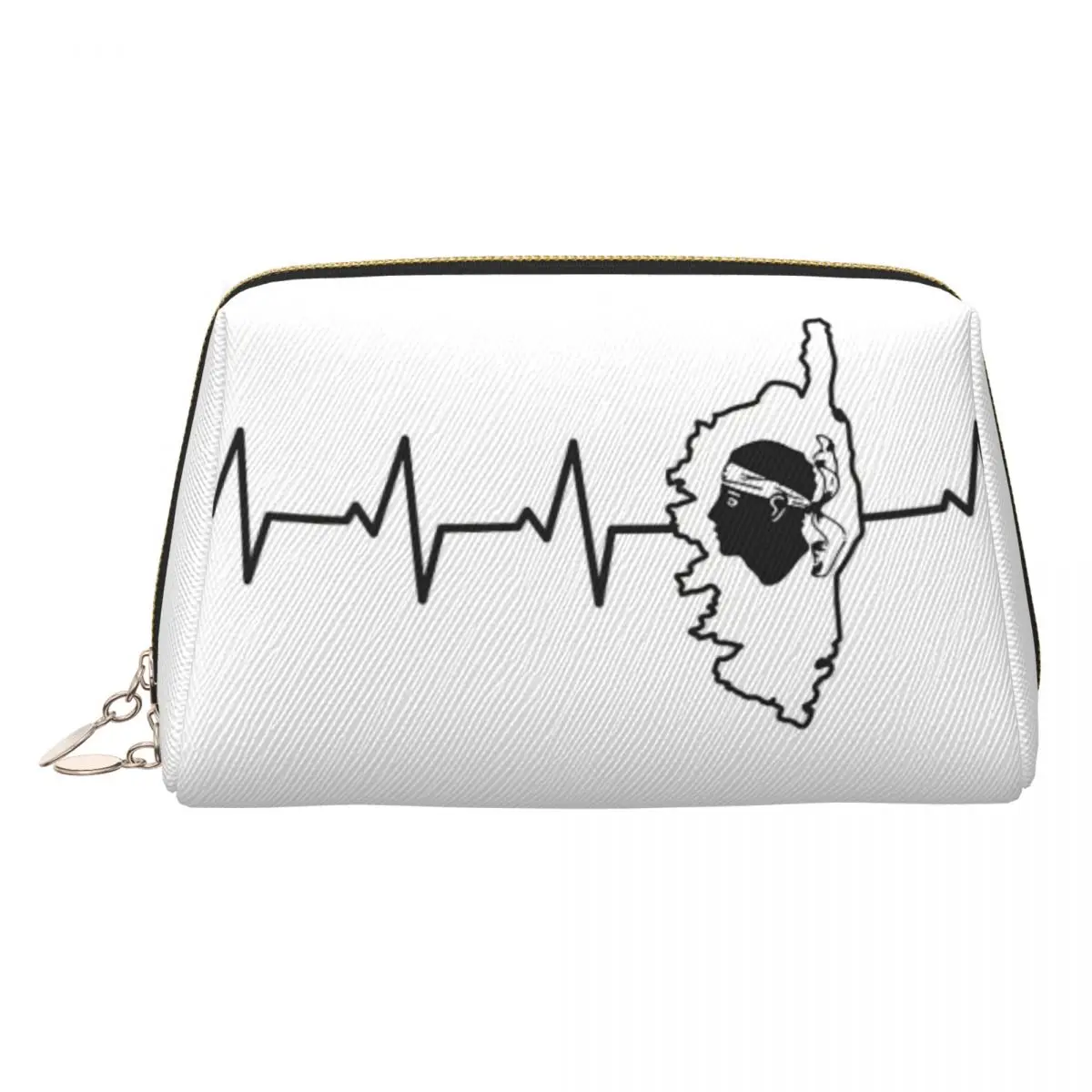 

Корсика Флаг Французская Корсиканская гордость Женская косметичка Дорожный органайзер для макияжа Чехол для хранения туалетных принадлежностей Dopp Kit Case