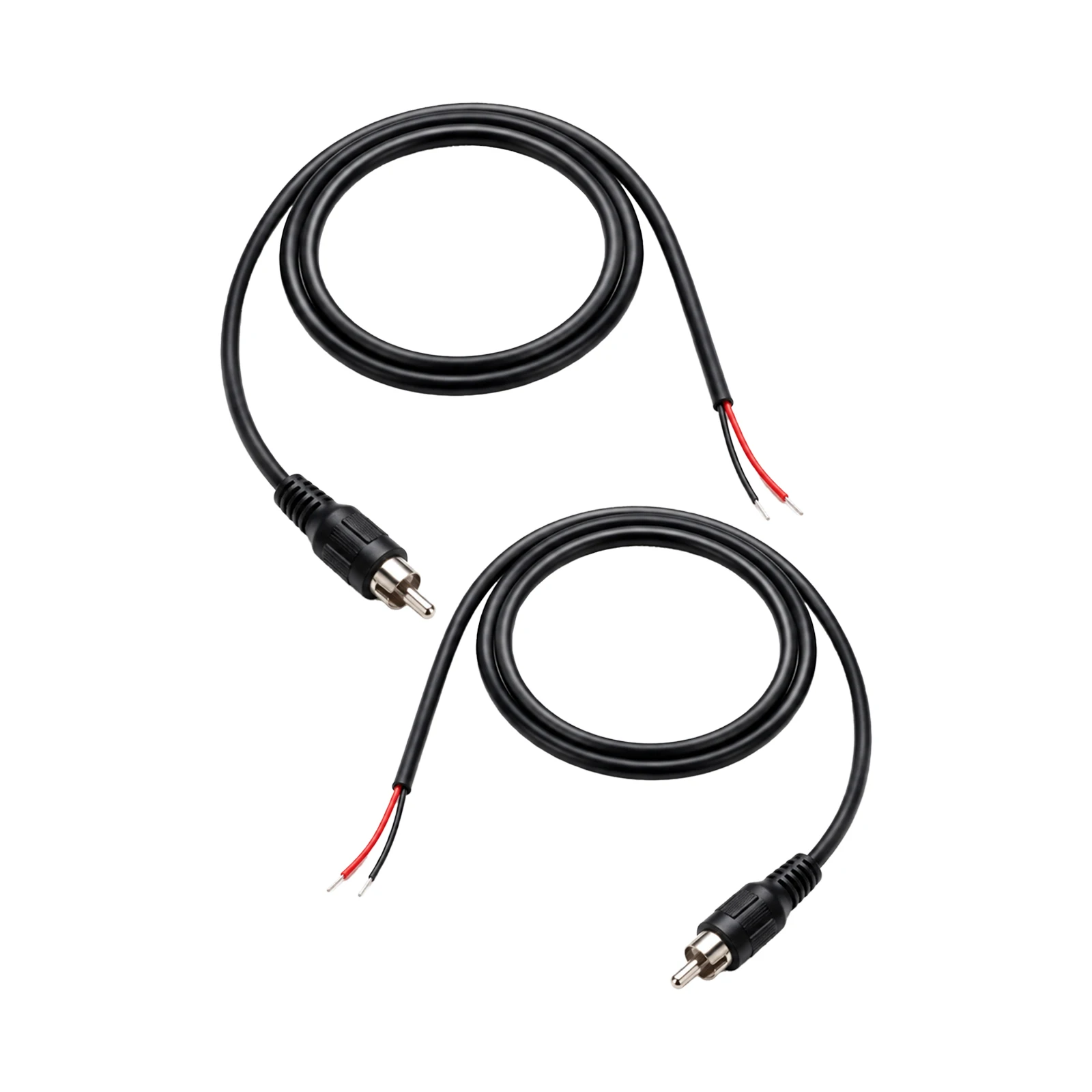 2Pcs RCA Stecker Jack zu Bare Draht Kabel Reparatur Kabel Für CD DVD Player Tuner Verstärker Audio Lautsprecher subwoofer HDTV Kabel 1m – Detail 11