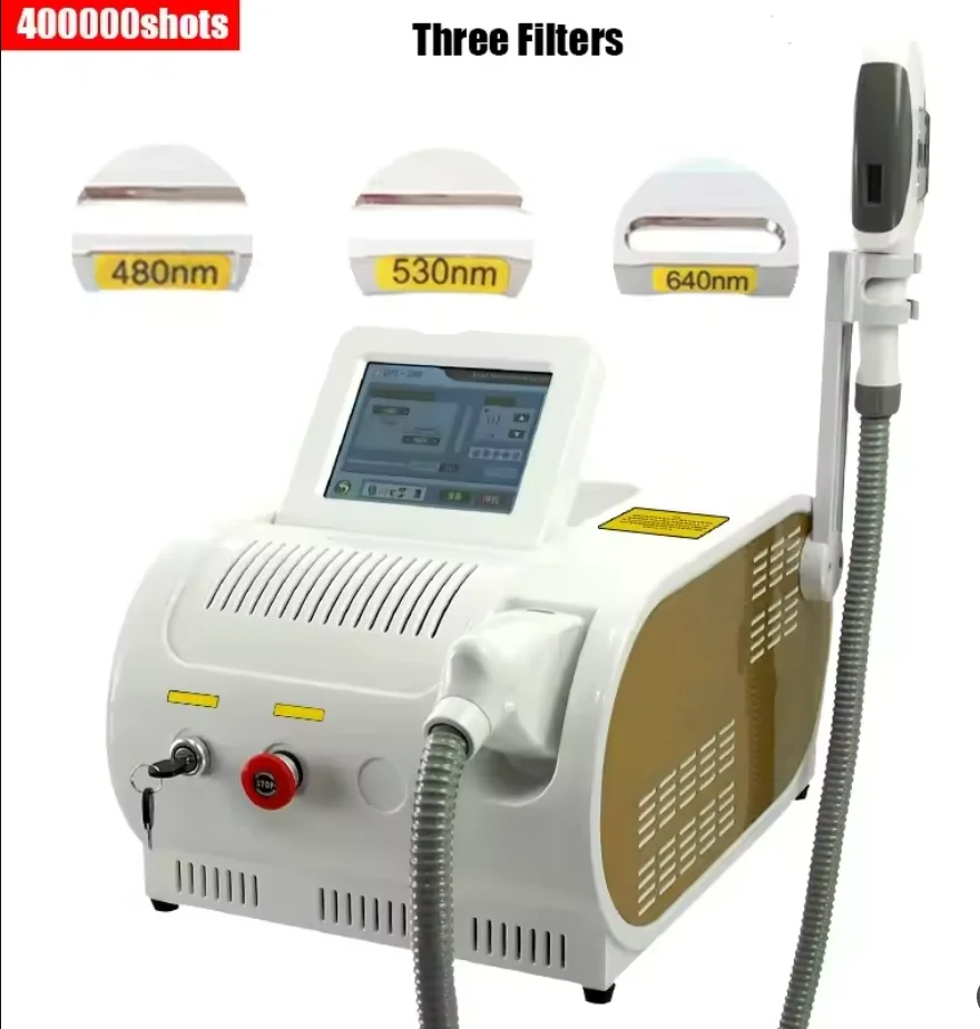 Portable IPL Hair Removal Machine E-Light Skin Rejuvenation System Painless Facial Body Hair Remover Anti-Aging Device