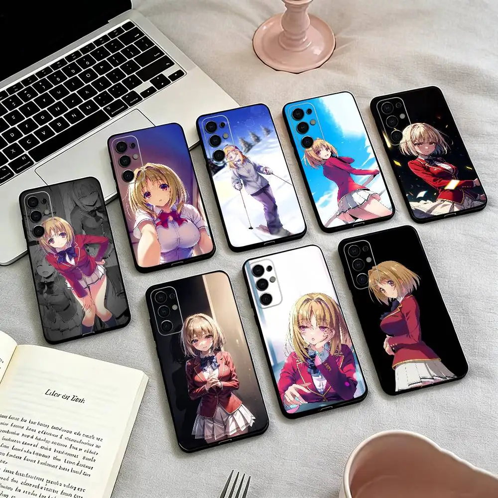 Classroom of Elite-e Kushida Phone Case Black Silicone Soft For Samsung S25,S24,S21,S22,S23,S30,Ultra,S20,Plus,Fe,Lite