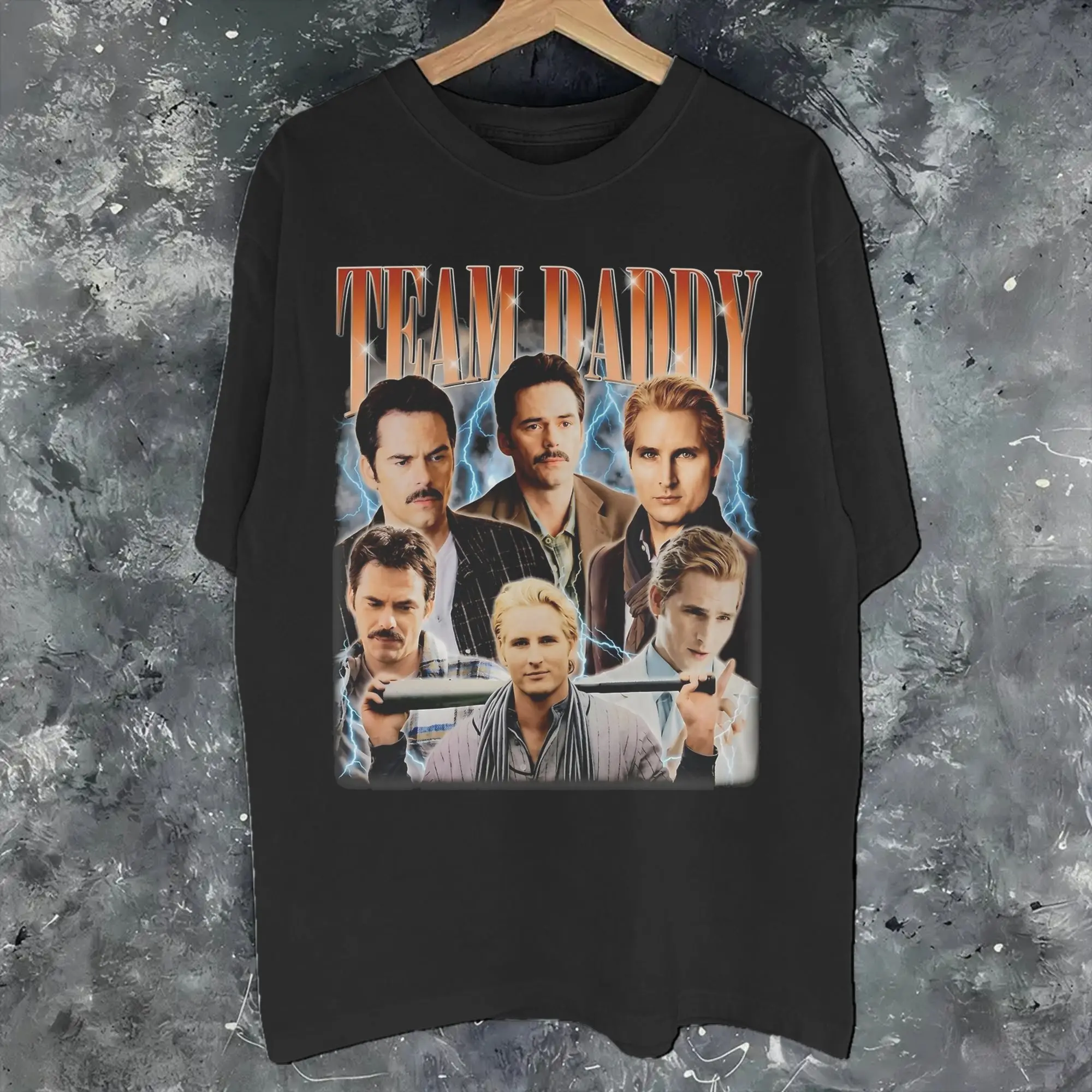 Men Women Team Daddy Carlisle Cullen and Charlie Swan Bootleg  T Shirt Pure Cotton New Arrival Tee Shirts  Clothing Outfits