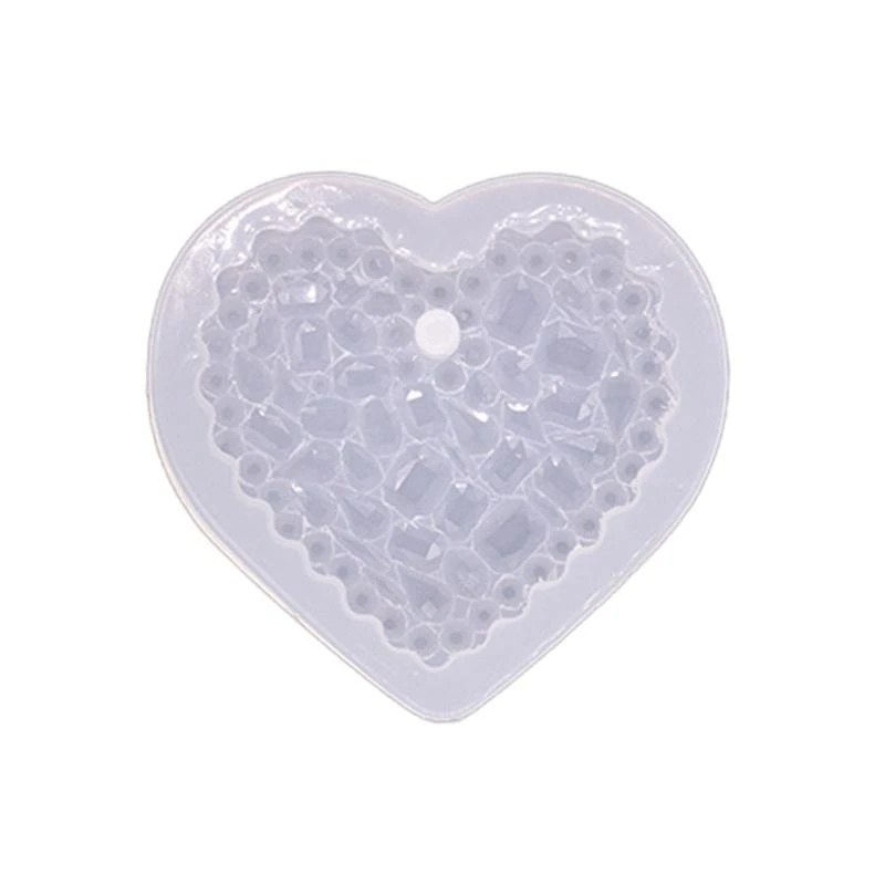 

DIY Keychain Pendant Silicone Mold Crystal Epoxy Resin Casting Mould Keychain Pendants Jewelry Making Mold Accessories
