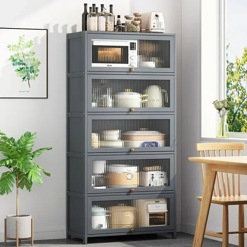 Kitchen Shelves Deepen 42 Floor-to-ceiling Household Multi-layer Rice Cooker Dishes Seasoning Supplies Multifunctional