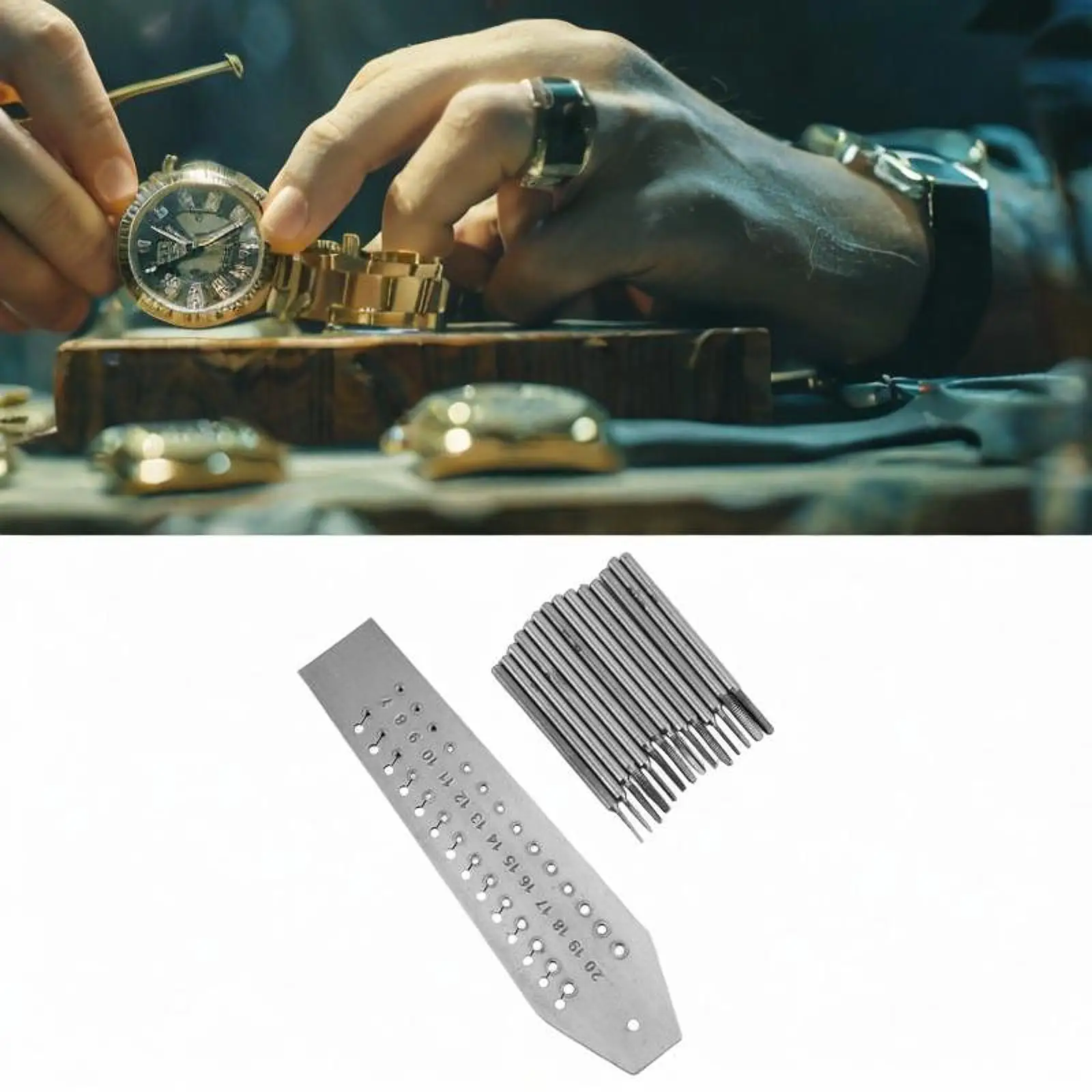 

Tap and Die Set Watch Repair Tool Watch Tapping Plate Set for Beginners