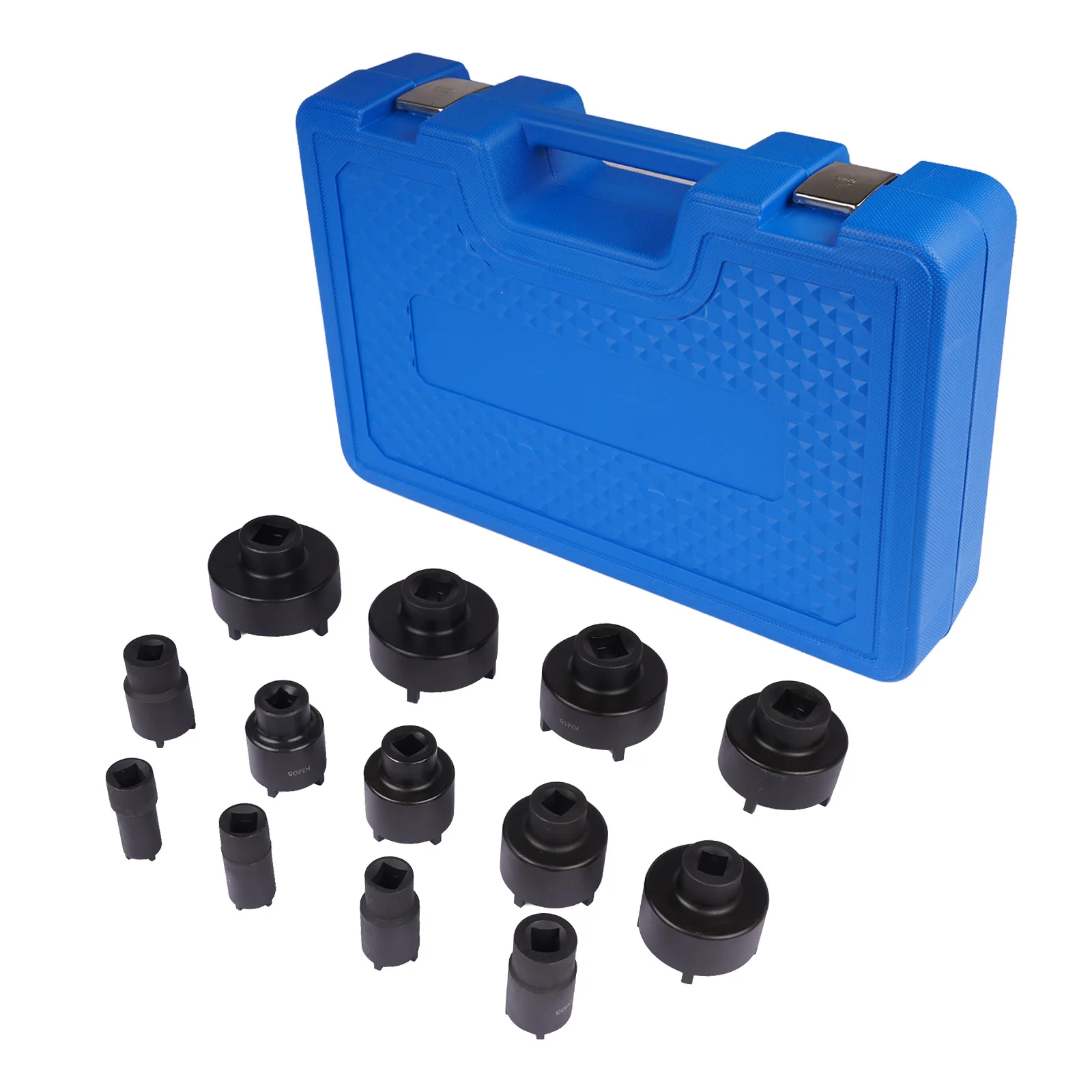 AP03 13x Spindle Nut Socket Kit for GM Ford Dodge GMC, 4-Teeth Axle Lock Nut Tool