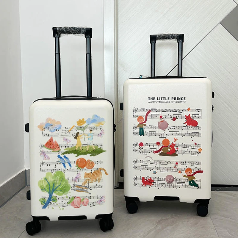 High appearance horizontal pull bar luggage Women's new suitcase 20 