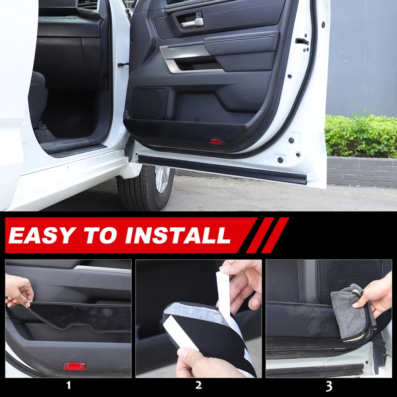 

Велюровая защитная накладка на внутреннюю дверную панель автомобиля от царапин и грязи для Toyota Tundra 2022-2025, 2026 Аксессуары