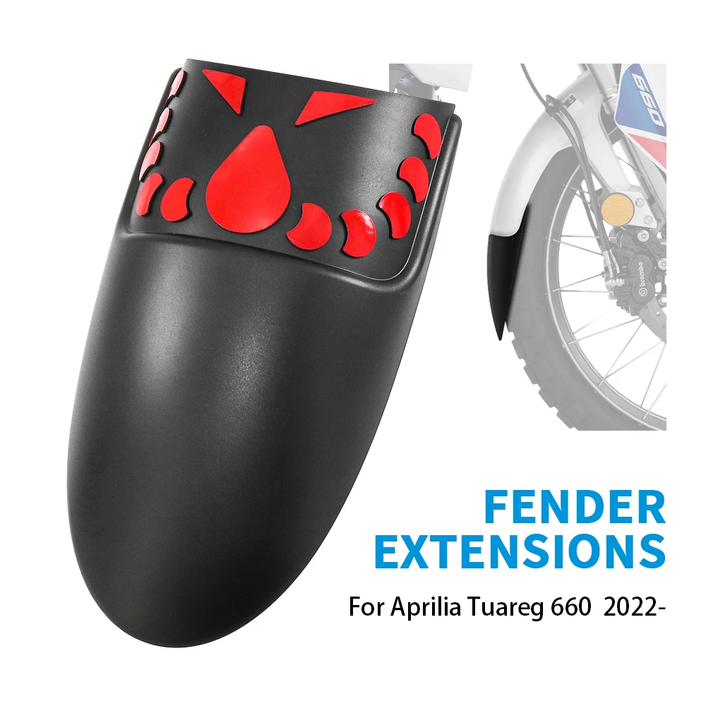 For Aprilia Tuareg 660 Tuareg660 2022- Motorcycle Accessories Front Fender Mudguard Extender Extension
