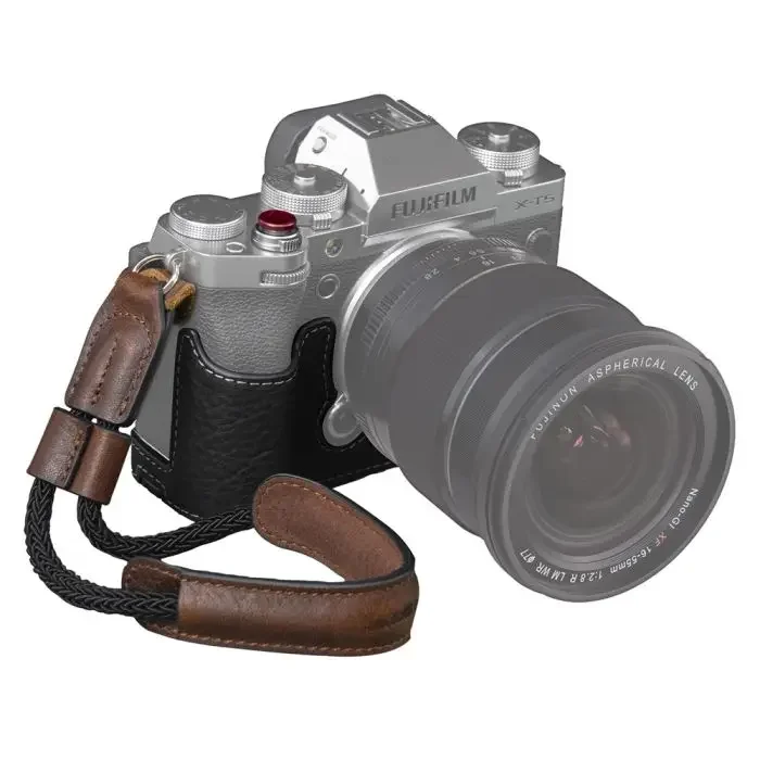 SmallRig Half Case / Wrist Strap Kit for FUJIFILM X-T5 Leather with 1/4