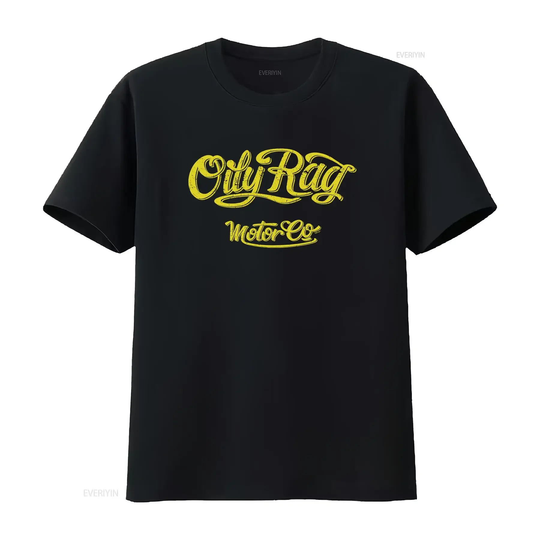 Camiseta Oily Rag Motor Co. Talla Pequeña, Estilo Biker Hot Rods ORC, Precio de Liquidación Oficial, Vintage, Lavada, Ligeramente Casual, con Gráficos