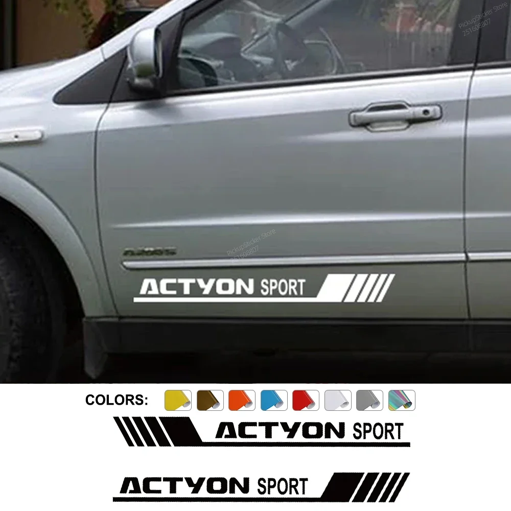 

Pickup Door Side Sticker For Ssangyong Actyon Sport AX5 Car Graphics Stripes Style Decals Vinyl Cover Auto Tuning Accessories