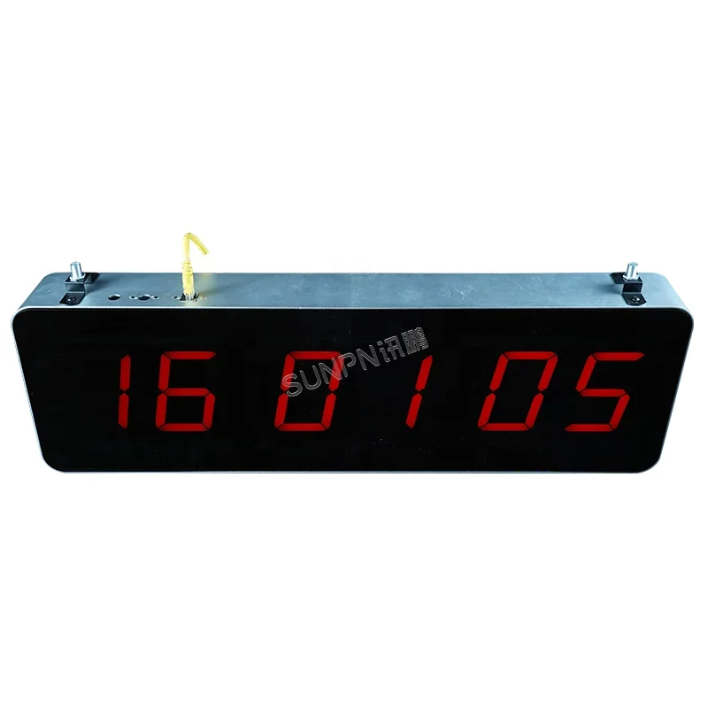 Hospital 4 Inch NTP Clock System GPS Satellite Timing Digital Dual Sided Synchronous Wall Mounted Clock