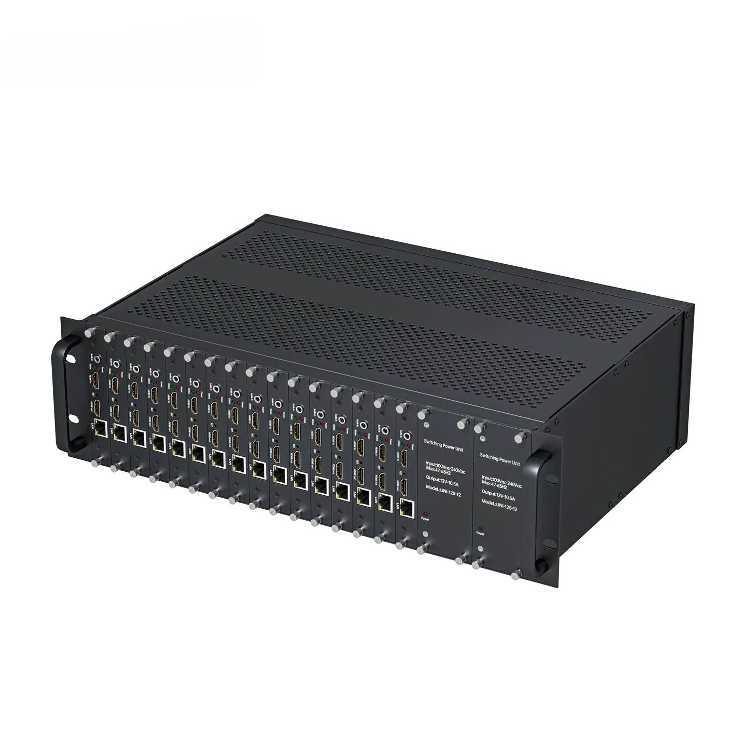 BM1660H-Pro 3U Cable TV to IPTV 4k30 Head-end Equipment H.265 H.264 3U Rack 16 Channel HD Video to IP Encoder