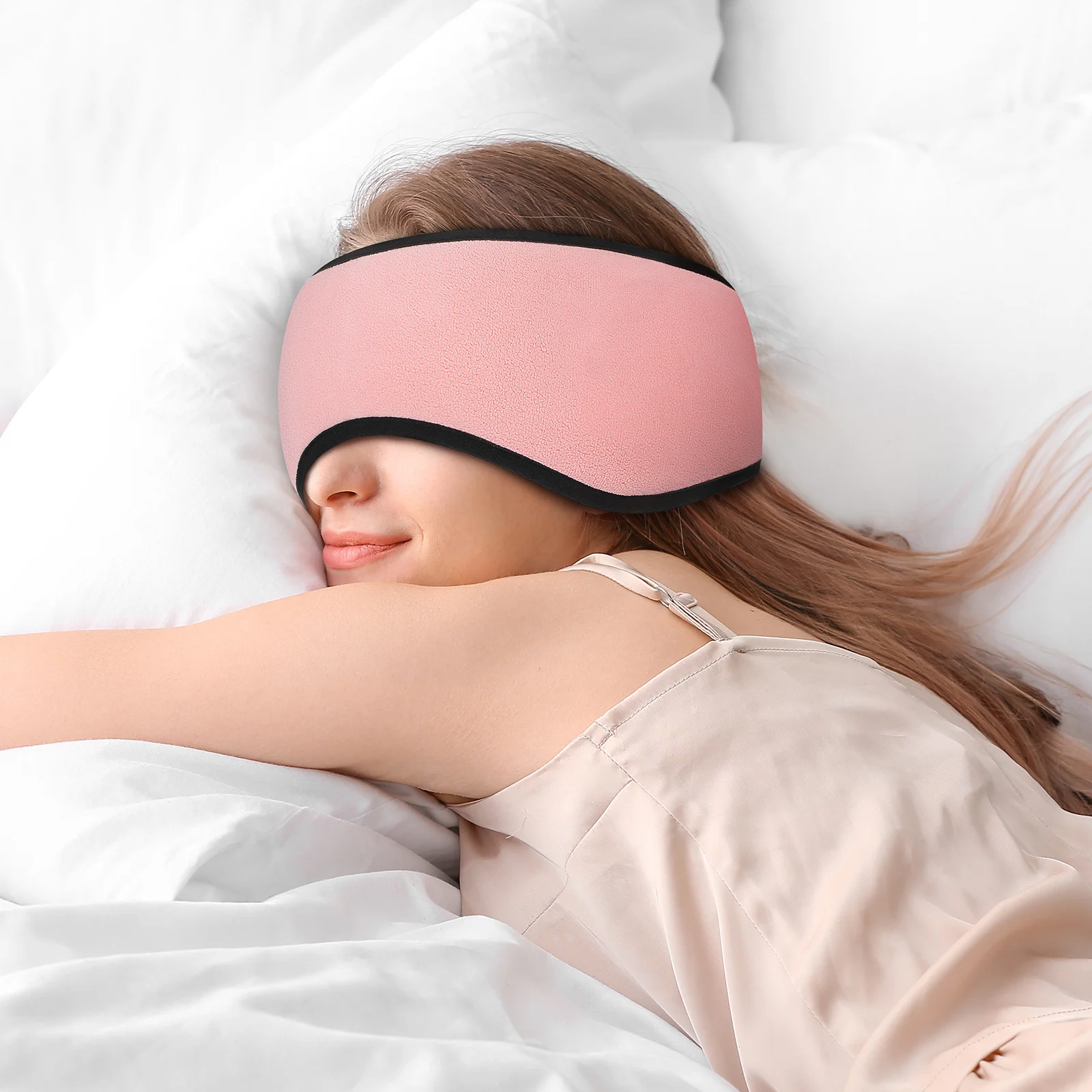 2 قطعة غطاء للأذنين الشتاء النوم الأذن يغطي لينة الحد من الضوضاء تدفئة الأذن مريحة للرجال النساء غطاء للأذنين للنساء