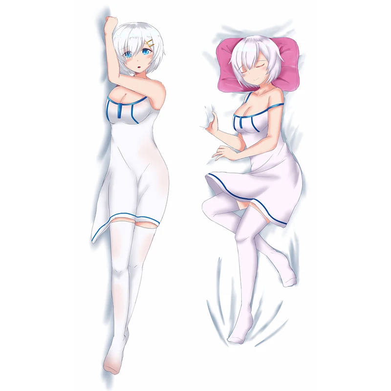 

Dakimakura Anime Hamakaze Double-sided Pillow Cover Print Life-size body pillows cover Adult pillowcase 2024