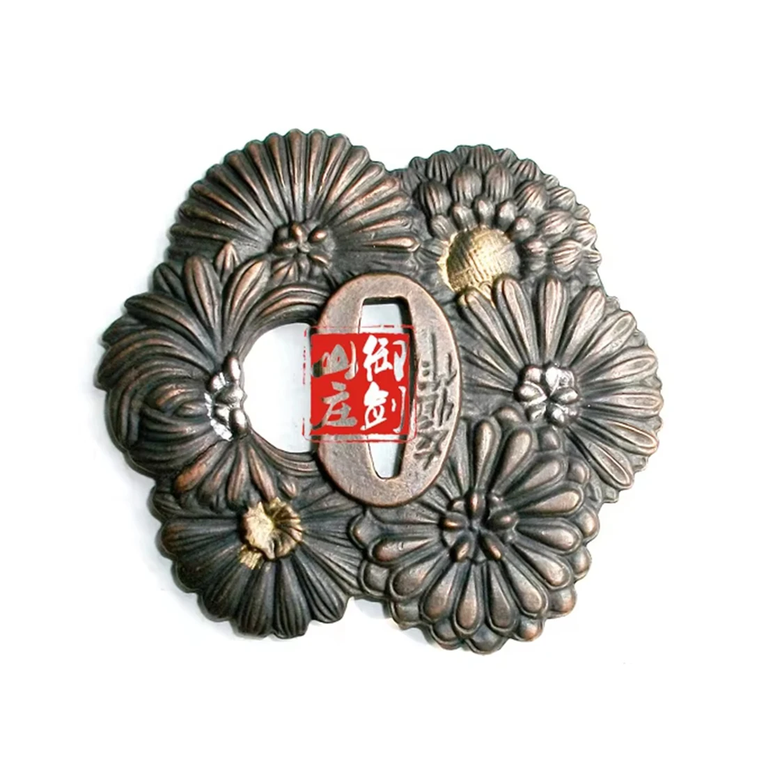 Wonderful Alloy Carved Tsuba Guard Replace Fittings for Japanese Samurai Wakizashi Sword Katana Handguard DIY Accessory