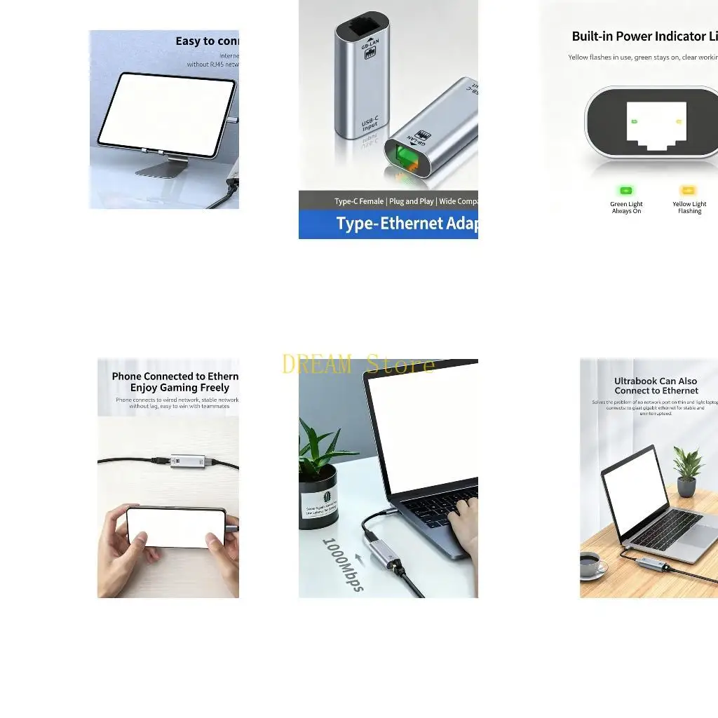 Driverless USB C to Ethernet Coupler, Female-to-Female Configuration with Gigabit Operation and for Compatible Equipment Best