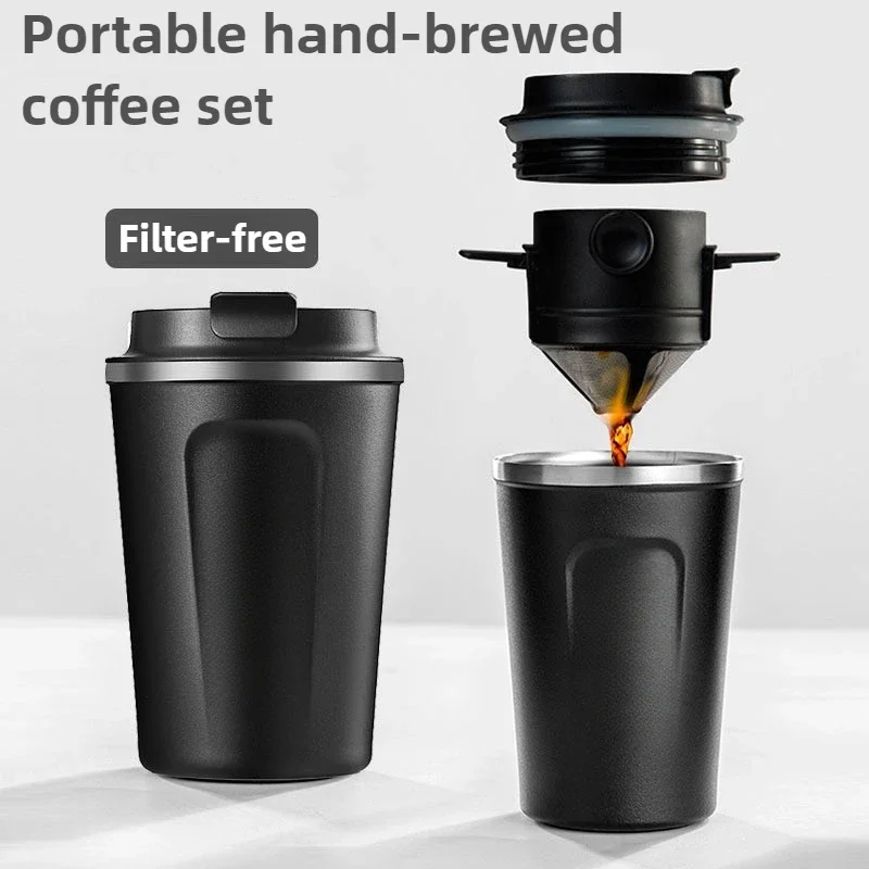 

500mL Large-capacity Capsule Coffee Machine Portable Multi-function Flow Rate Filter Coffee Machine Continuous Insulation