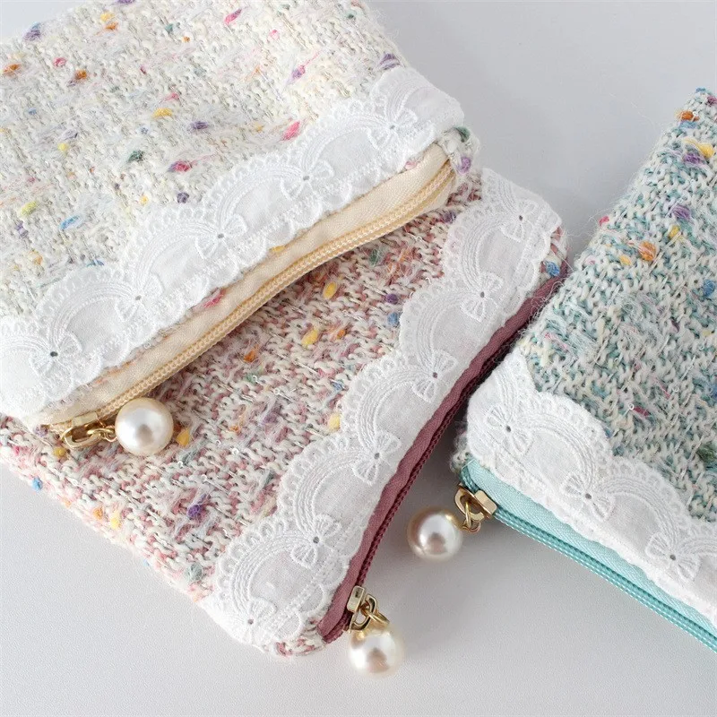 작고 신선한 지갑, 정교한 ID 가방, 미니 립스틱 메이크업 가방, 블루투스 이어폰 보관 가방, 핸드백