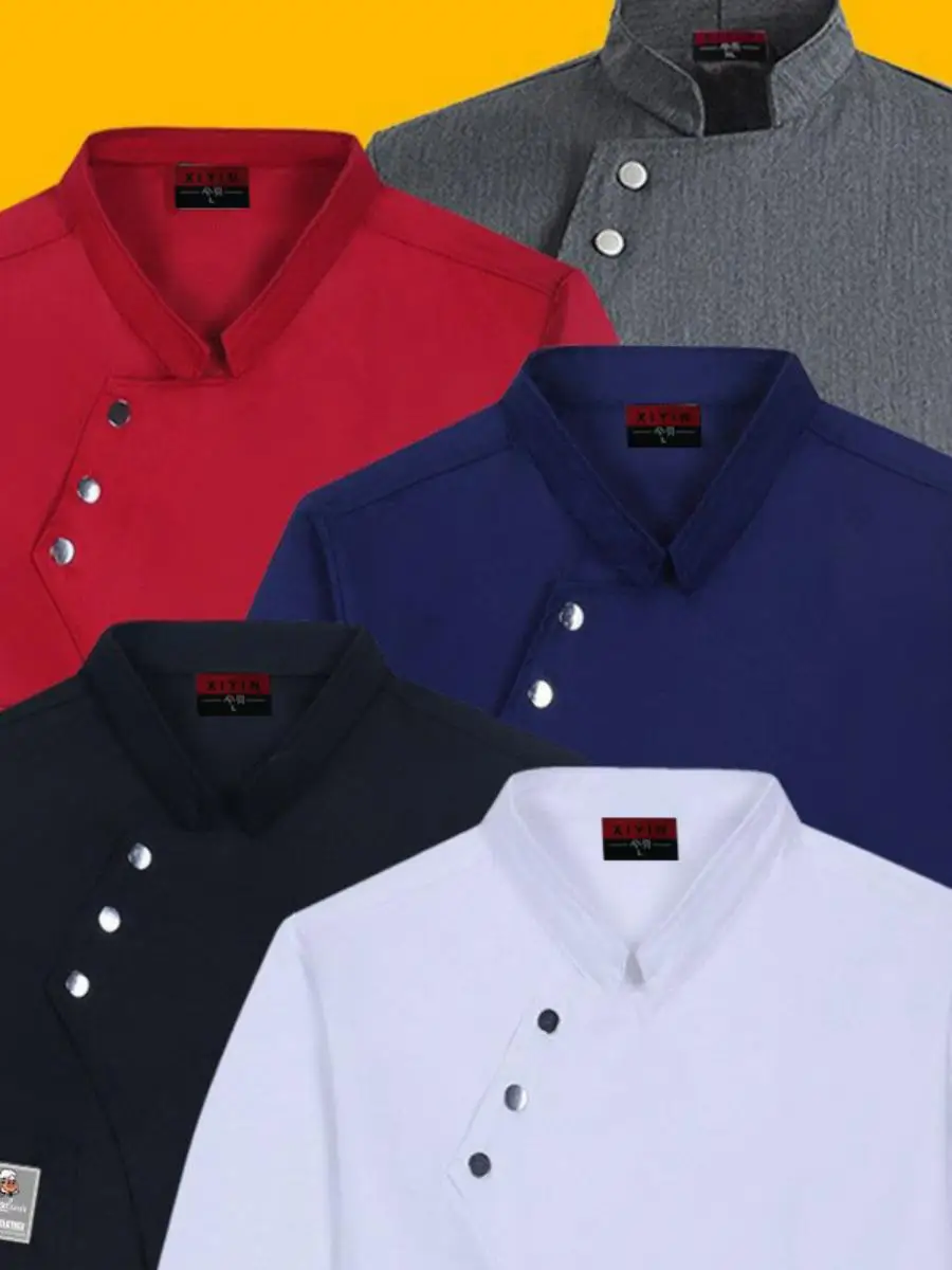 

Long Sve Chef orms for Men And Women Large Hotel Culinary Workwear Cake Baker Kitchen Stf orms Moisture ng ...