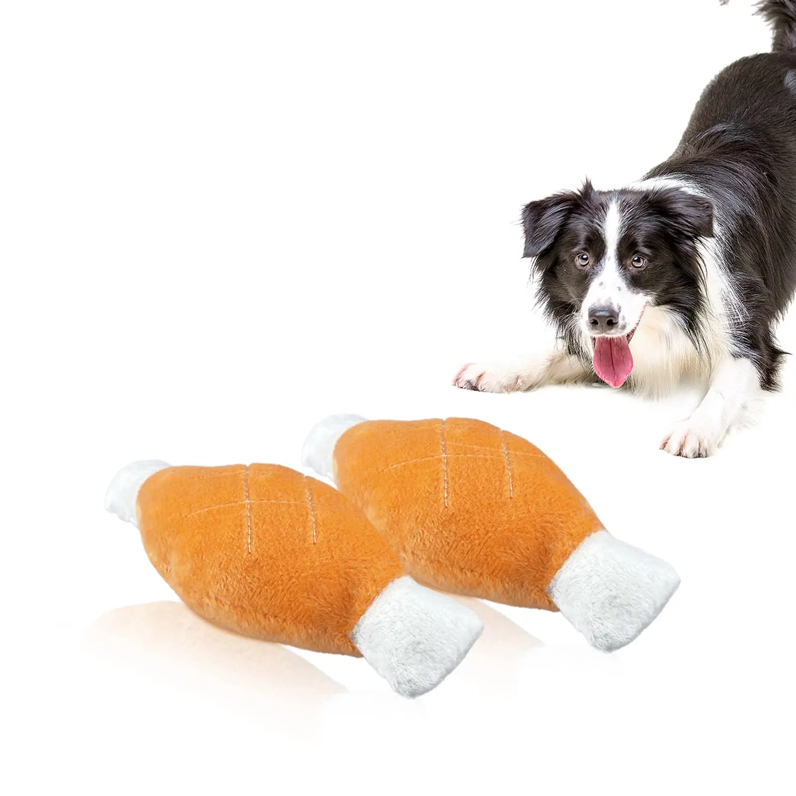 

Dog Squeaky Toy,Chicken Legs Bone Pet Funny Squeaky Dog Toy,Plush Toy for Small Medium Large Dogs,Clean Teeth/Relieve Boredom