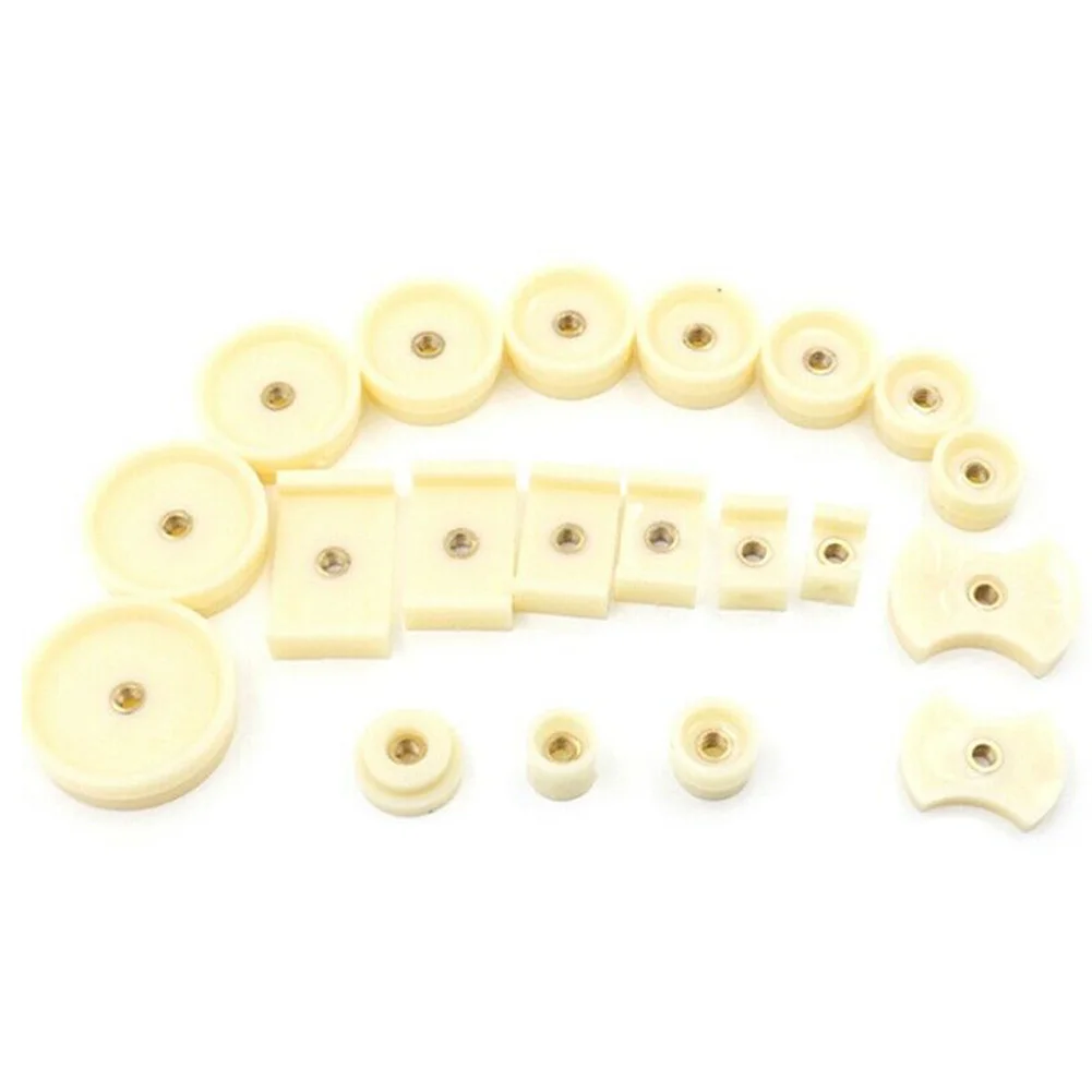 20-Piece Watch Case Closing Tool Set Featuring Round Rectangle and Peltate Dies for Crystal Glass and Back Cover Applications