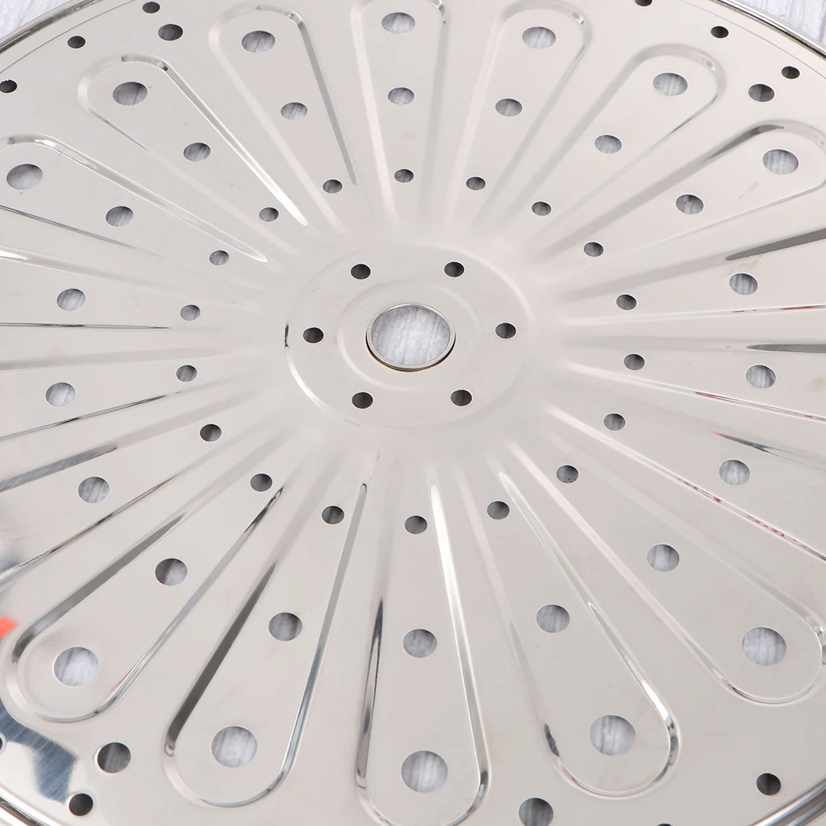 

Stainless Steel Steamer Rack Canning Pressure Cooker Tray Soup Pot Round Holes Food Grade Baking Roasting Cooling Steam