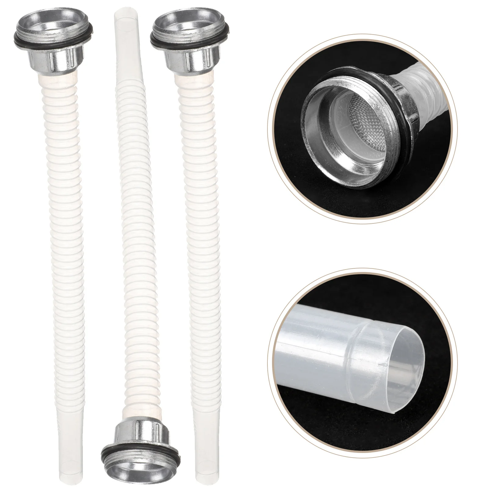 

3pcs Flexible Fuel Spout Portable Gas Nozzle For Car Garden Machinery Industrial Refuel Replacement Can Spout Easy Install