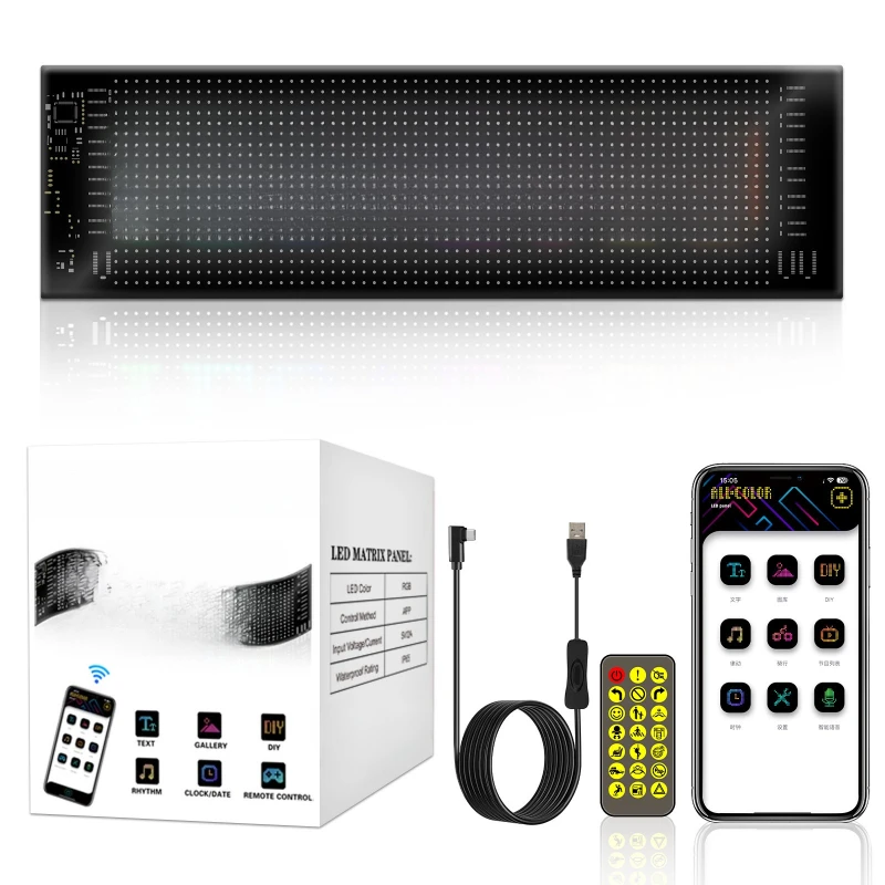 

LED flexible screen, soft and easy to stick screen, ultra-thin waterproof electronic banner screen