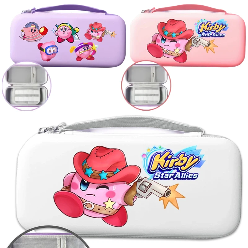 

Сумка для хранения Kirby для Switch, противоударный чехол с героями мультфильмов для Nintendo Switch, OLED NS, игровая консоль, портативная защитная коробка для переноски