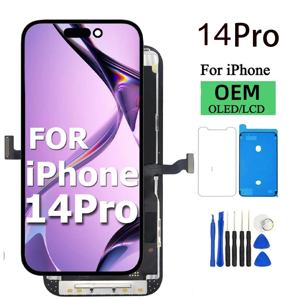 incell Pantalla dla iPhone'a 14 Pro Wyświetlacz LCD Zestaw dotykowy Digitizer z ekranem dotykowym 3D dla iPhone'a 14 Pro Wymiana ekranu LCD