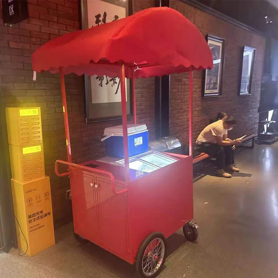 آلة الآيس كريم المحمول المصاصة جيلاتو الجدول عرض الفريزر عربة/مخزون الإيطالية بأسعار معقولة