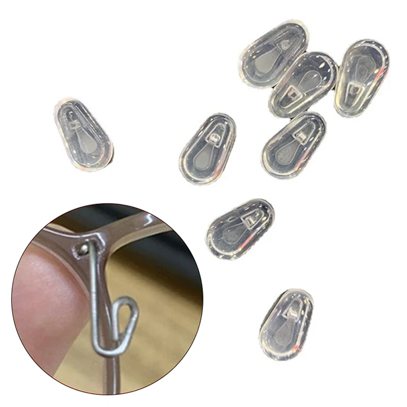5 Paar Brillen-Nasenpads aus superweichem Silikon zum Aufstecken, Silikon-Nasenpolster mit Luftkammer für optische Brillen – Detail 8