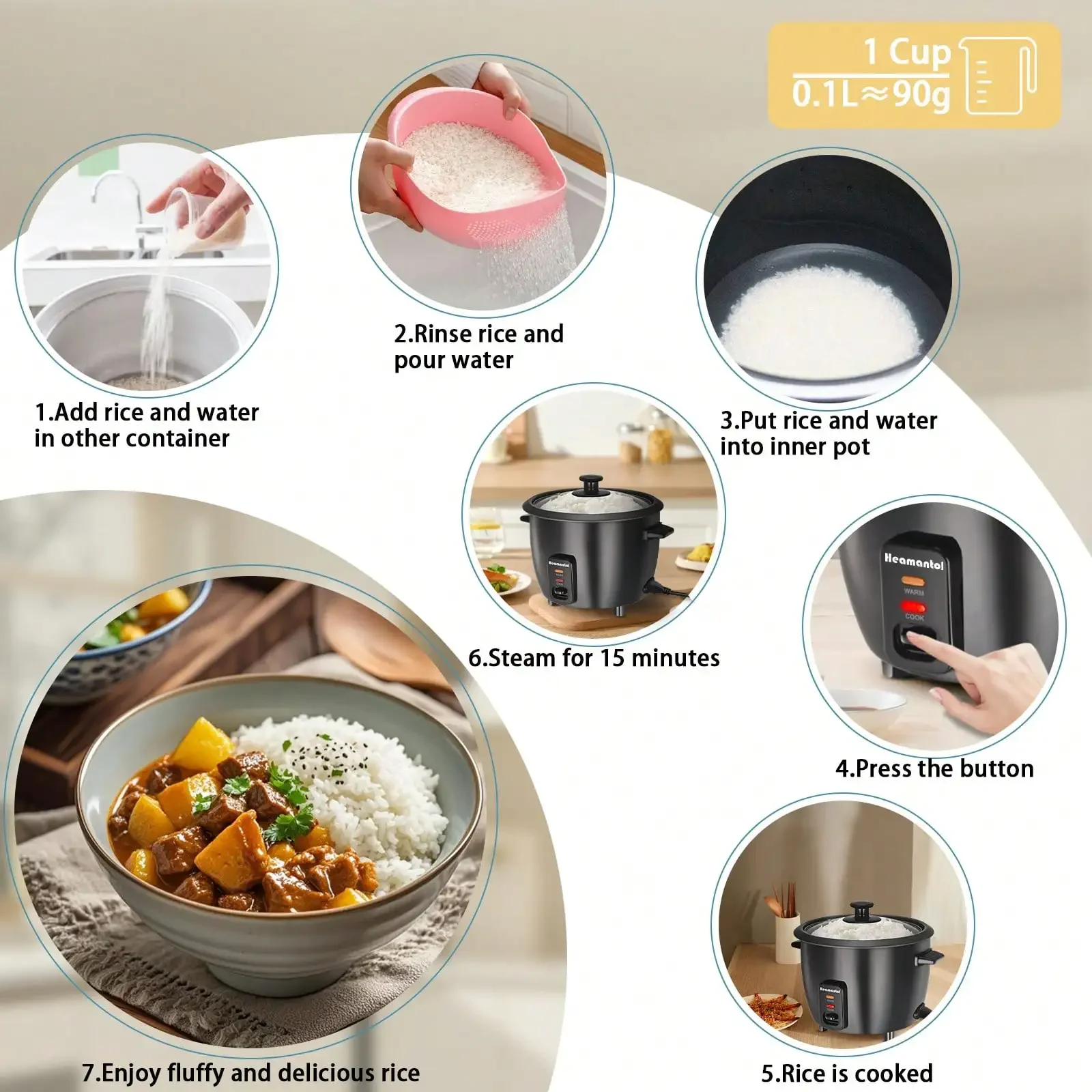Compact Mini Rice Cooker — product detail 2