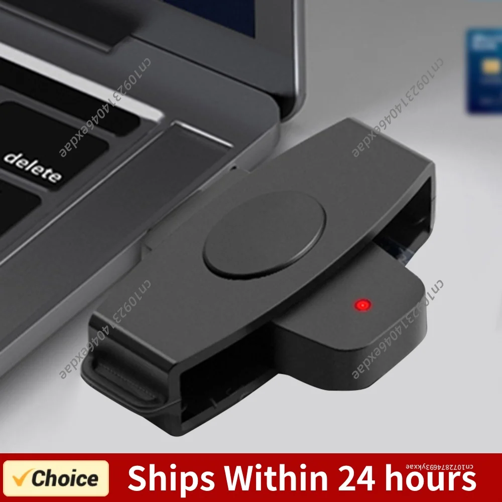 CSCR3 Smart CAC Card Reader USB Type C Bank Tax Declaration SIM Card/IC Card/ID Card Reader USB C Adapter for Mac/Android OS