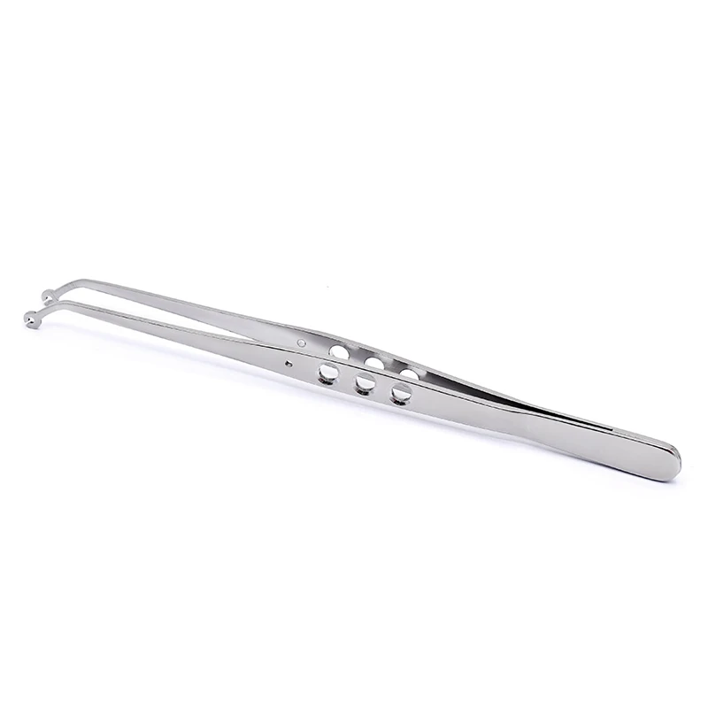 ملقط خياطة جراحية للأسنان مع فتحة، فتحات ملابس قطنية، ملاقط إبرة جراحية، طرف مسن للعملية