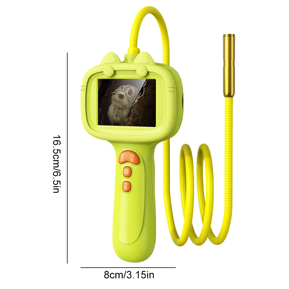 Borescope Snake Camera 2.4 Inch Screen Nature Exploration Inspection Camera 2MP Science Gifts for Camping Nature Exploration