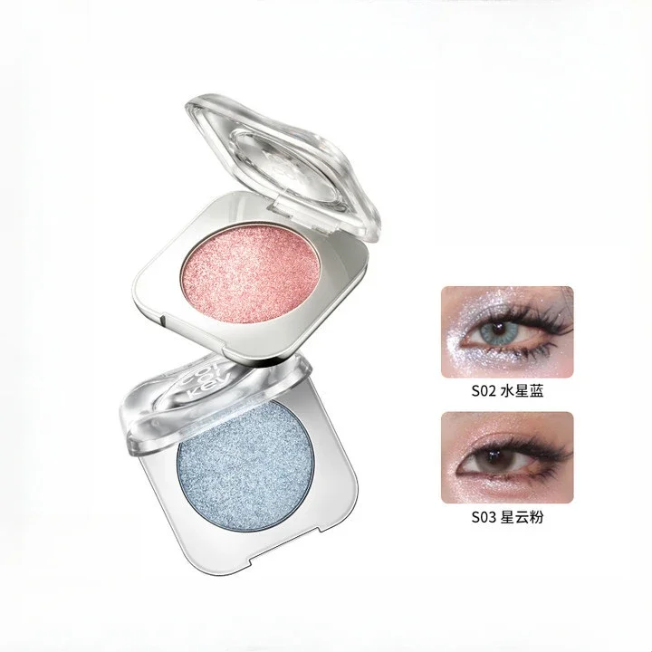 Colorkey Shimmer Pearl Glitter Monochrome Eyeshadow Brighten Crystal Highlight Long-lasting Face Makeup