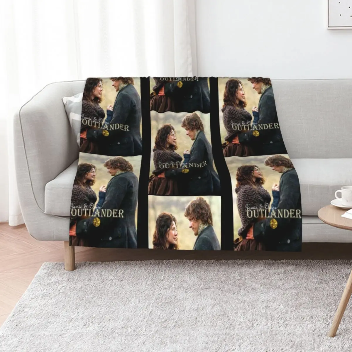 Outlander - Jamie & Claire Fraser - Diana Gabaldon 6 Throw Blanket Polar Multi-Purpose bed plaid Kid'S Travel Blankets