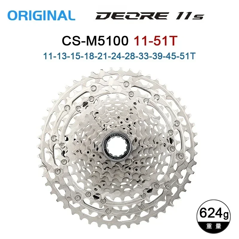 

Shimano Deore CS M4100/M5100/6100/M7100/M8100 Cassette 10/11/12S K7 42/ 46/51T Mountain Bike Sprocket 10/11/12V MTB Flywheel