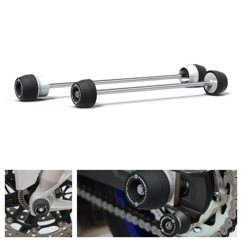 

Front Rear Axle Fork Sliders Motorcycle Frame Crash Protector Hub Anti-Collision For Kawasaki Z900 Z900SE Z900RS SE 2017-2025