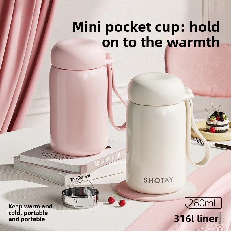 

Изолированная бутылка для воды из нержавеющей стали, высокое эстетическое значение, маленькая емкость для девочек, студентов, детей, новое разделение чая...