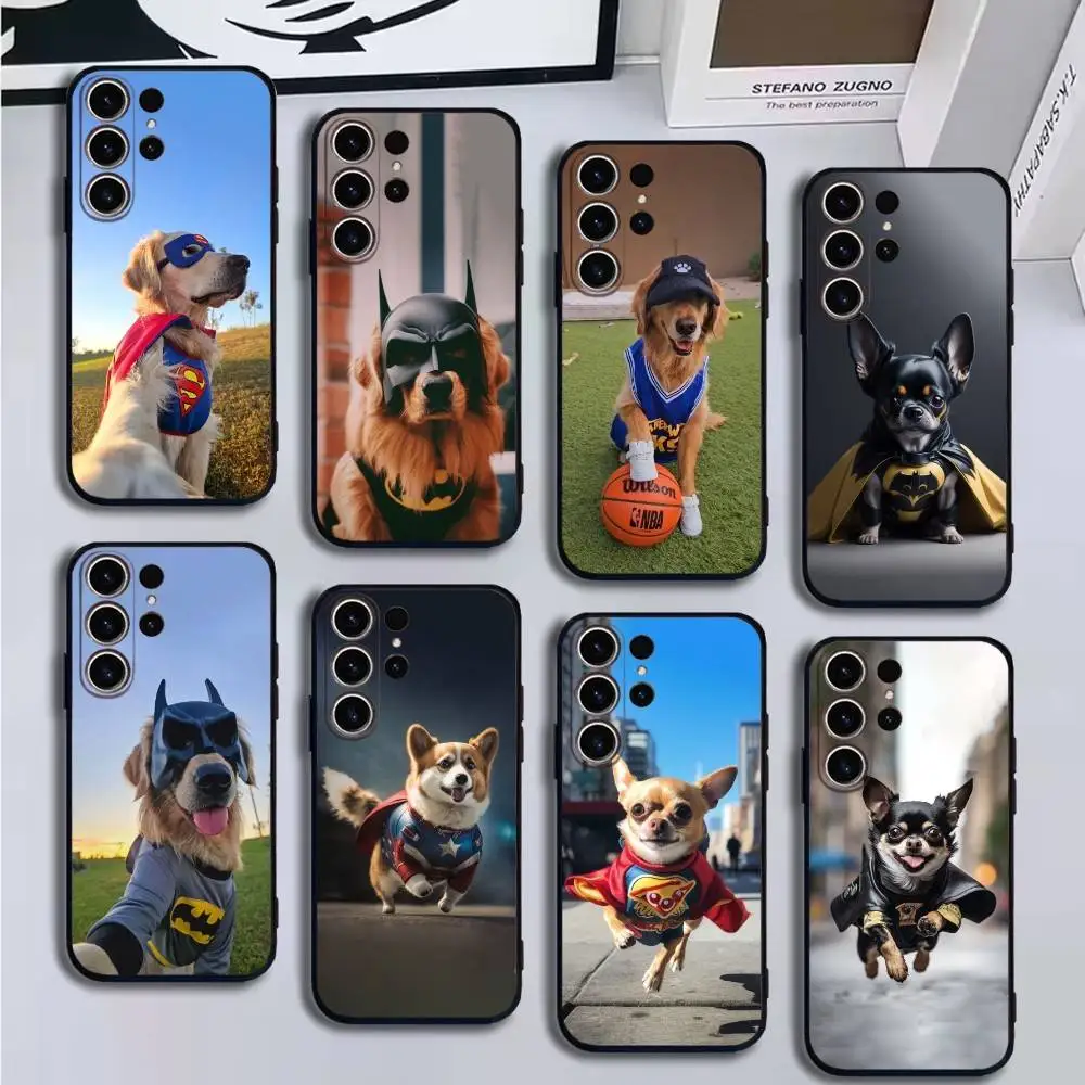 

Super dog Phone Case For SamsungS25,24,21,22,23,30,Ultra,20,Plus,Fe,Lite,Note,10,9,Soft Black Cover