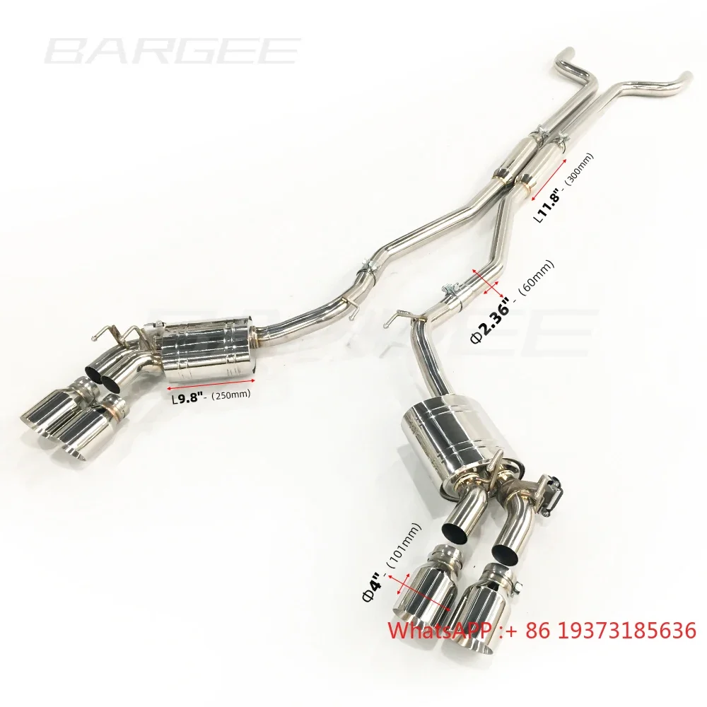 Bargee performance exhaust muffler pipes EXHAUST CATBACK For Chevrolet Camaro SS 08-15 V8-3.6L catback exhaust system