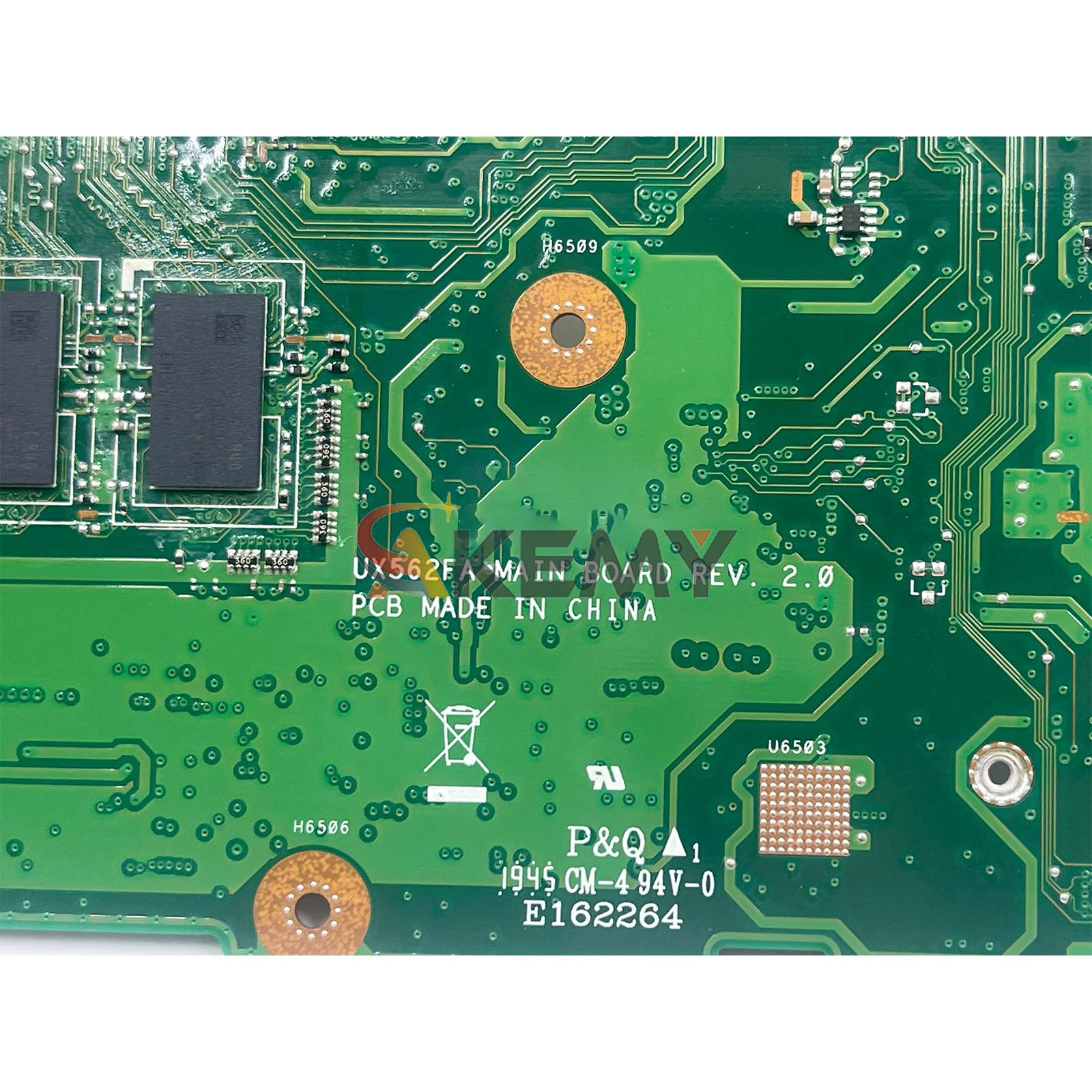 UX562FA اللوحة الأم للكمبيوتر المحمول ASUS ZenBook Q562F UX562 UX56IQ Q562FDX اللوحة الرئيسية للكمبيوتر المحمول مع الجيل 10th I3 i5 i7 102% اختبارات موافق