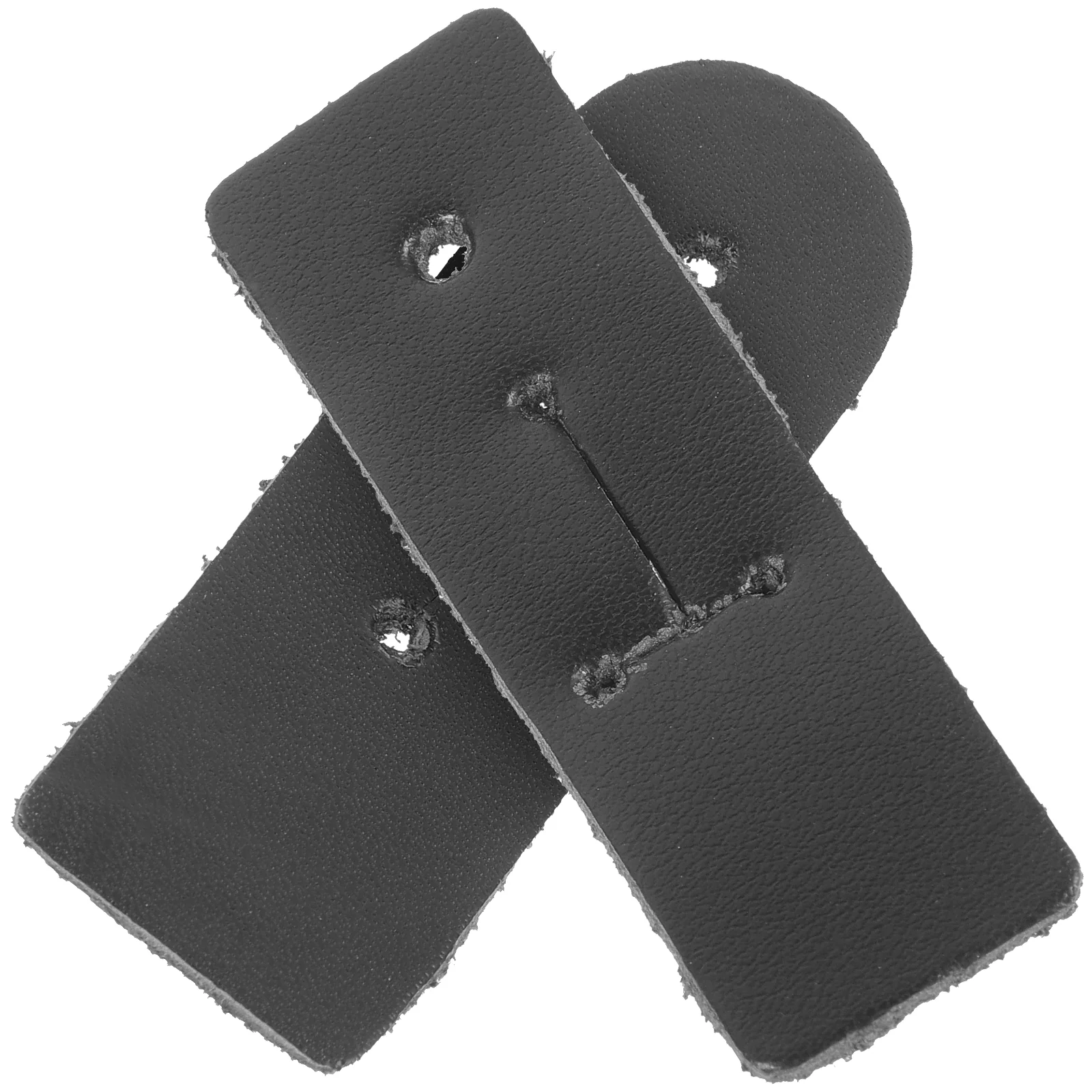 2 Pcs Neck Strap Accessories Loop Saxophone Thumb Pad Clarinet Small Tab Lanyard Instrument Sling Comfortable Pu Cling Part