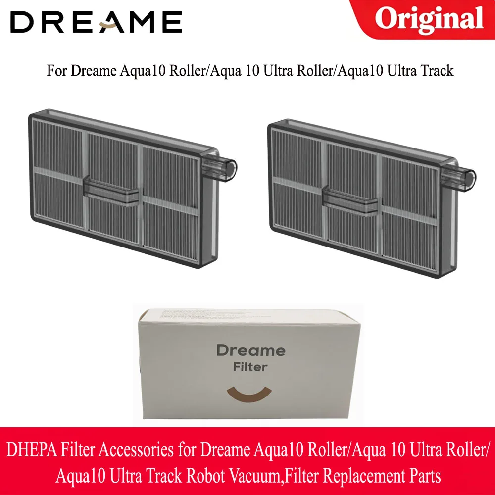 DHEPA Filter Accessories for Dreame Aqua10 Roller/Aqua 10 Ultra Roller/Aqua10 Ultra Track Robot Vacuum,Filter Replacement Parts